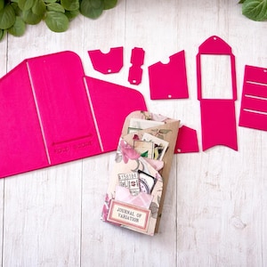 Trifold Junk Journal Folio Template Tool, Scrapbooking & Paper Craft Guide, 3D printed