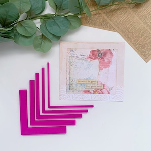 Ferramenta mate e camada/espaçador, modelo de capa, ferramenta de encadernação/encadernação, criador de capa, ferramenta de criação de livro, mini álbum, álbum de recortes, diário indesejado