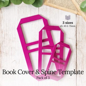 Mini pochoirs pour la fabrication de livres : ensemble de 3 pièces, modèle de reliure, journal indésirable et fabrication de livres - Pochoirs pour journaux et carnets