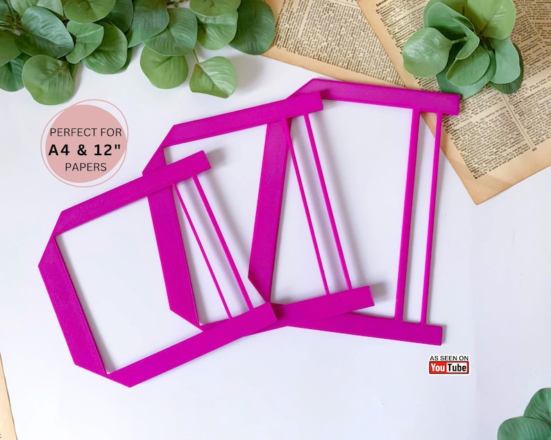 A4 & 12x12 Bookmaking Template / Stencil Great for Bookbinding, Junk