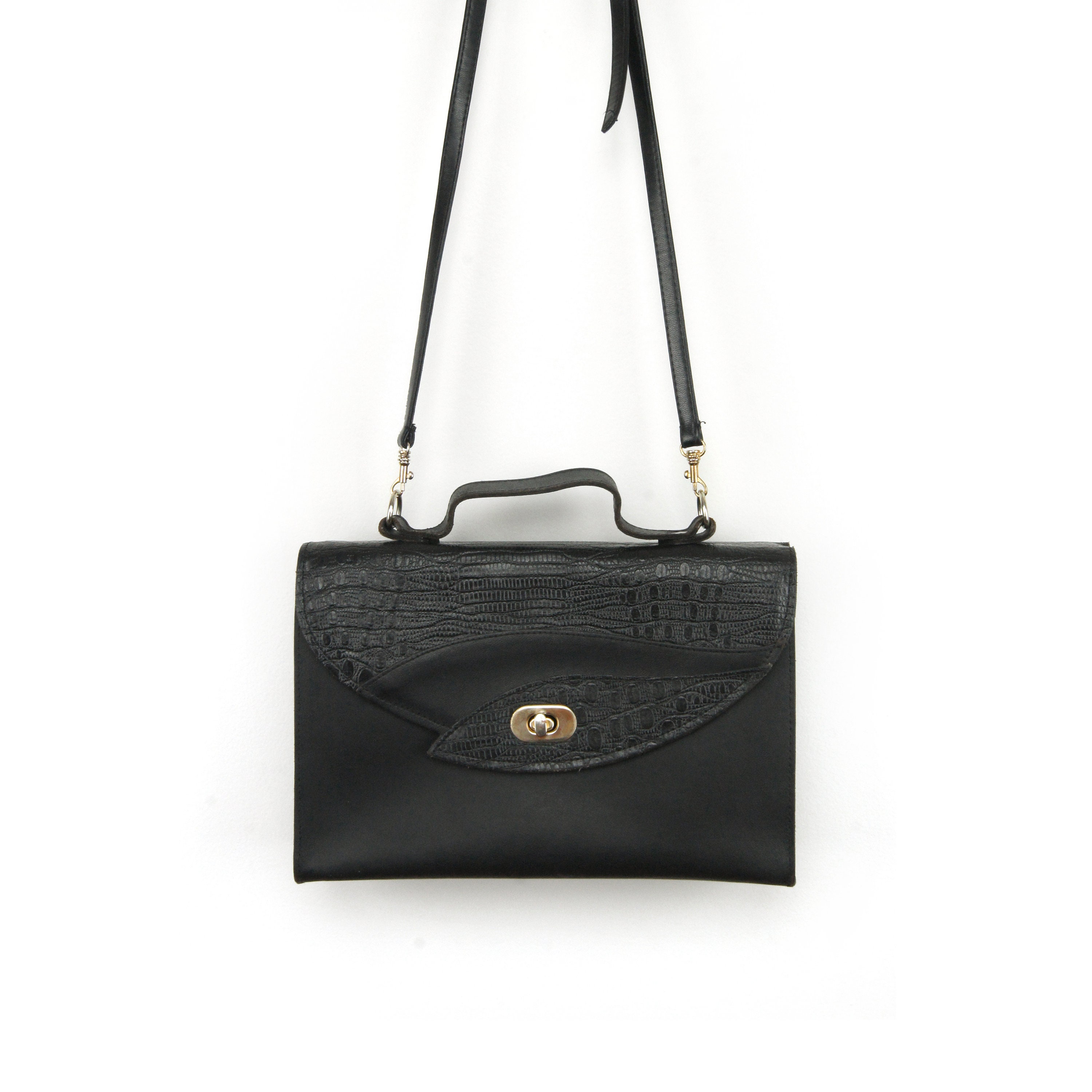 structured satchel purse