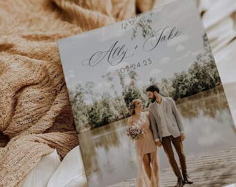 Thank You Notes with Wedding Photo   Custom Printed Wedding Photo   Personalized Cards with Envelopes   Open Air Paper