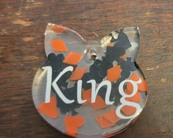 Poker Resin Pet Tags