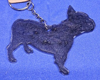 Boston terrier/ French bulldog keychain