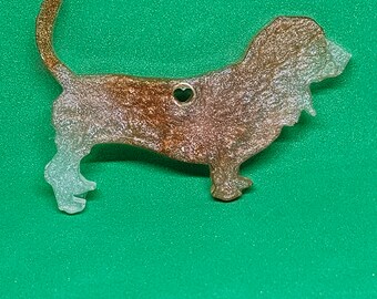 Basset hound keychain