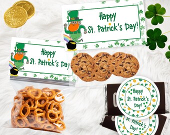 St. Patrick's Day Joyful Treat Topper, Gift Tag for St. Patrick's Day Treats, Instant Download St. Patrick's Day Treat Topper