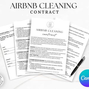 Airbnb Cleaning Checklist Template Editable Housekeeping Guide Vacation Rental Cleaning Planner Inventory List for Airbnb Hosts