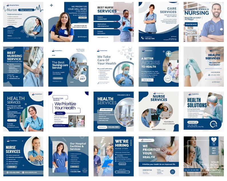 Nurse Injector Post Templates: Botox Skincare Graphics, Medspa ...