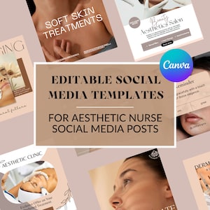 Aesthetic Nurse | Beauty Social Media Template | Medspa Template | Aesthetic Templates | Botox Instagram Feed | Botox Templates