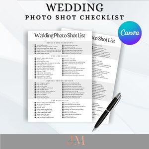 Hochzeitsfotograf Shot List | Hochzeitsfotografie Aufnahmen | Fotografen Form | Sofortdownload | Hochzeitsfoto-Shooting Liste