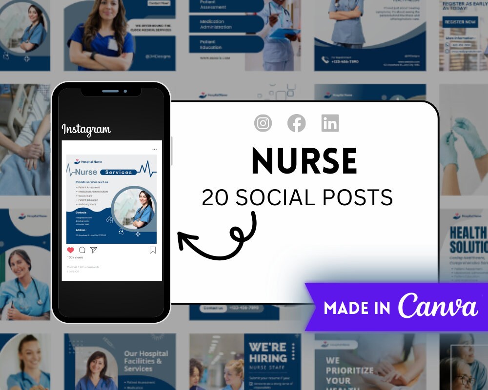 Nurse Injector Instagram Templates | Botox Skincare Social Media Posts ...
