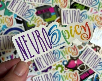 NeuroSpicy Clear-Backed Waterproof Sticker