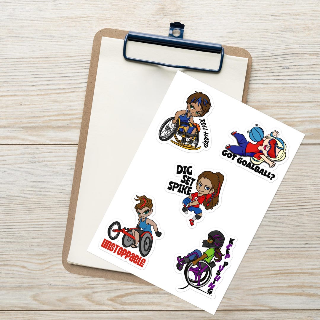 Adaptive Sports Sticker Sheet - Etsy