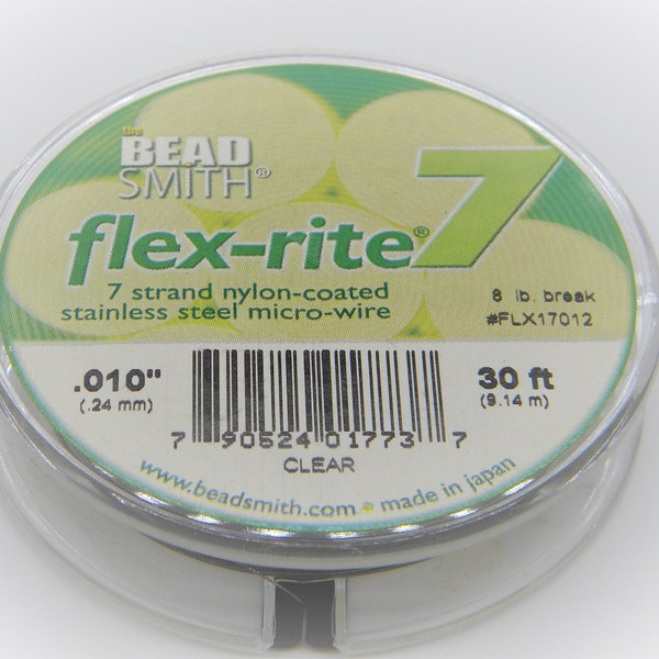 Beadsmith Flex-Rite 7 Strand Nylon-Coated Stainless Steel Micro-Wire