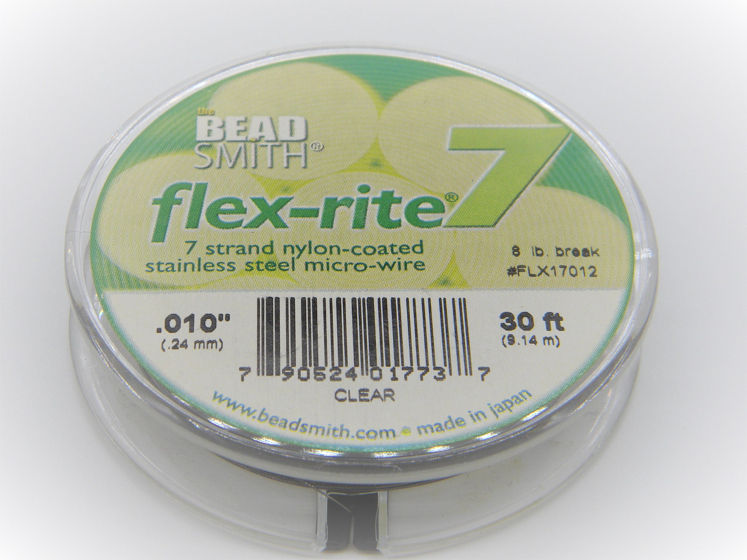 Beading Wire Nylon Coated Stainless Steel 19 Strand .015 Bronze 30 Feet