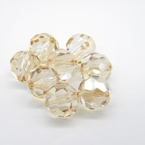 6 pcs Swarovski 5000 10mm Faceted Round Bead