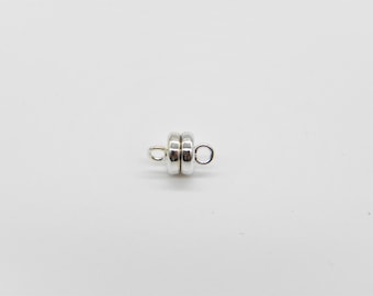 4 Pcs Silver Plated, Gold Plated, 6mm Magnetic Clasp