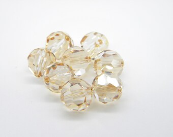 10Pcs Swarovski 5000, 8mm Faceted Round Bead