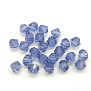 24 Pcs SWAROVSKI 5mm 5301 Bicone Crystal Bead