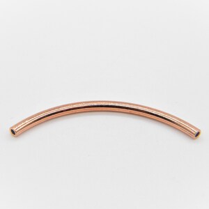 10 Pcs Copper Plated 38x2 mm Curve Tube