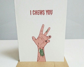 I Chews You A6 Valentines Card