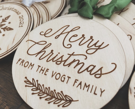 Winter Wedding Ornament, Wedding Favor, Christmas Party Favor, New Years Eve Party Favor, Custom Wedding Keepsake, Custom Ornament