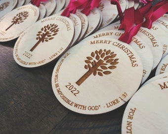 Custom Ornaments, Client Gift, Promotional Product, Business Party Favor