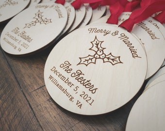 Christmas Party Favor, Holly Leaves Wedding Favor, Winter Party Favor, New Years Eve Party Favor, Custom Wedding Keepsake