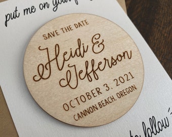 Event Save The Date Magnet, Wedding Favor, Unique Save the Date, Modern Save The Date, Wedding Keepsake, Wedding Announcement