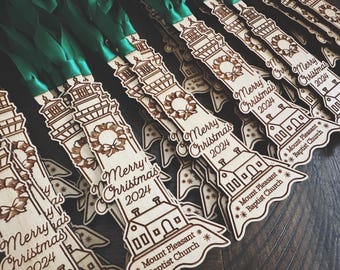 Bulk Ornaments, Lighthouse Wedding Favor, Wedding Favor, Lighthouse Ornament, Winter Party Favor, Business Event Favor, Promotional Gift