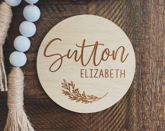 Baby Name Announcement, Birth Photo Prop, Baby Hospital Picture, Pregnancy Announcement Wood Sign, Maternity Photo Prop, Baby Shower Gift