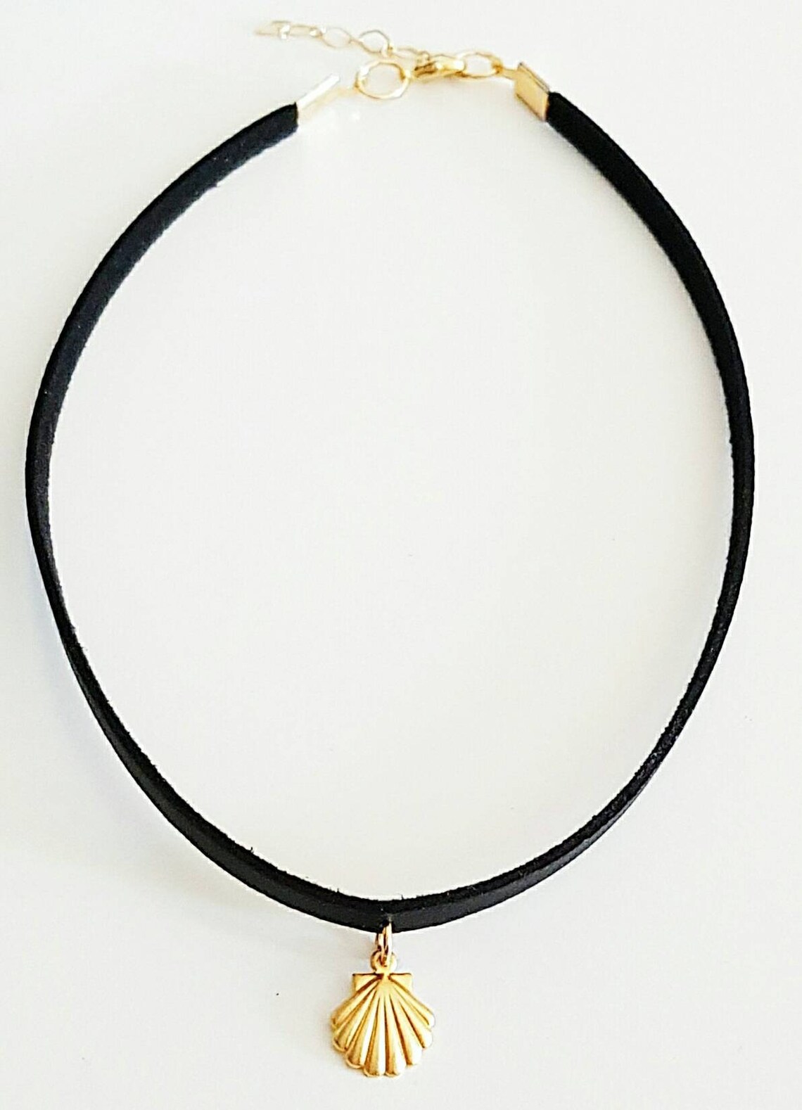 Summer Choker Necklace Shell Choker Necklace Gold Shell Etsy Israel