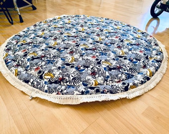 jungle theme baby play mat