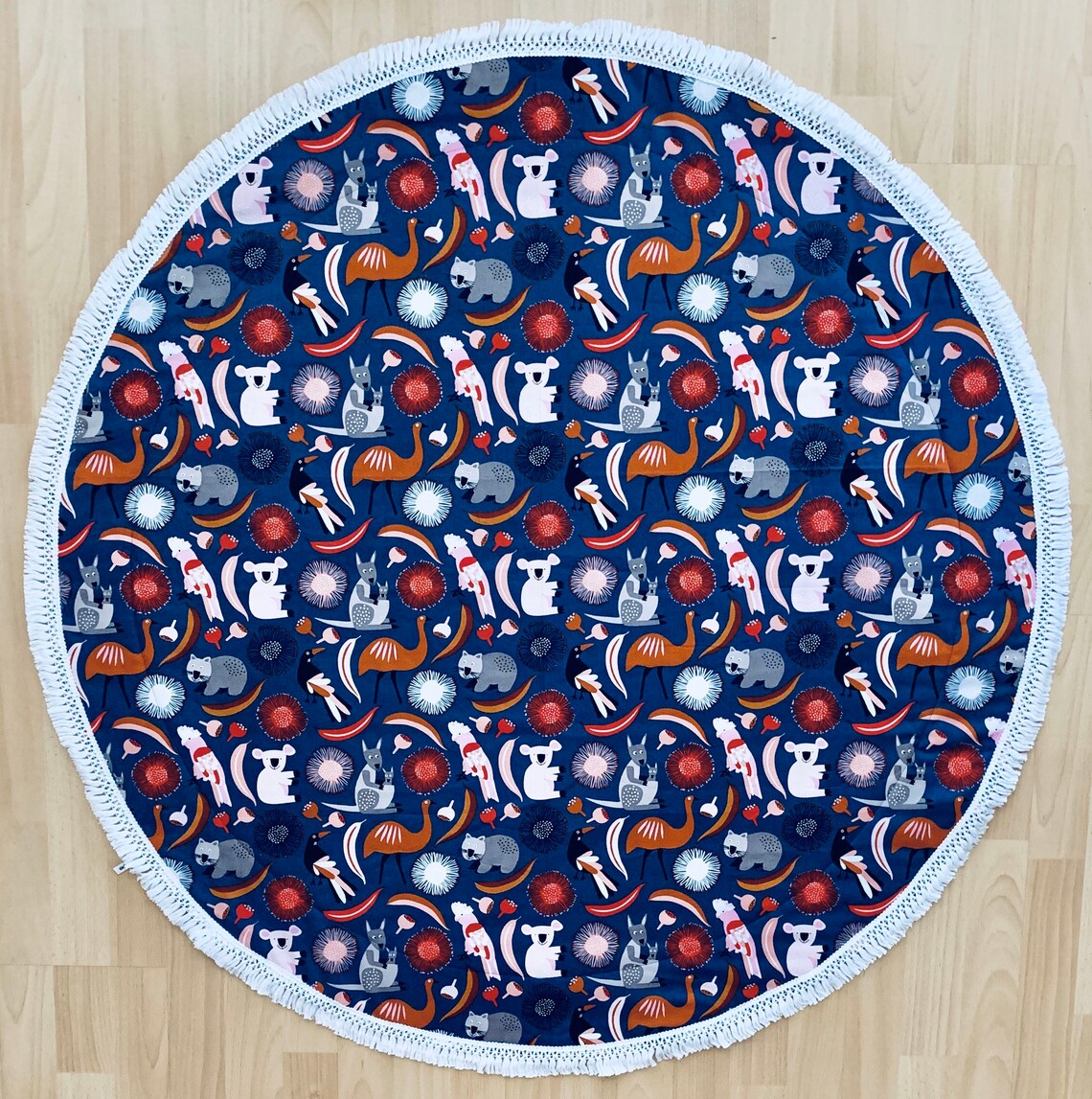 Australian BABY PLAY MAT Australia Animals Large Padded Etsy