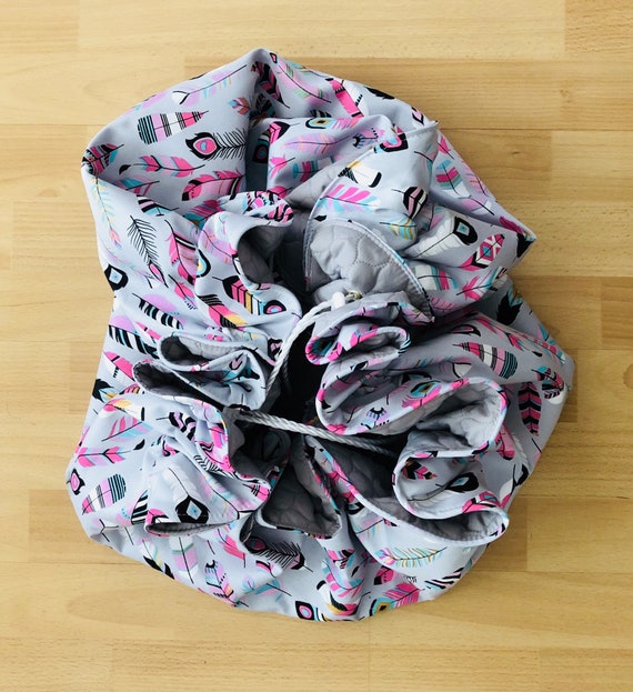 Feder Druck Spielzeug Tasche Aufbewahrungstasche Padded Etsy