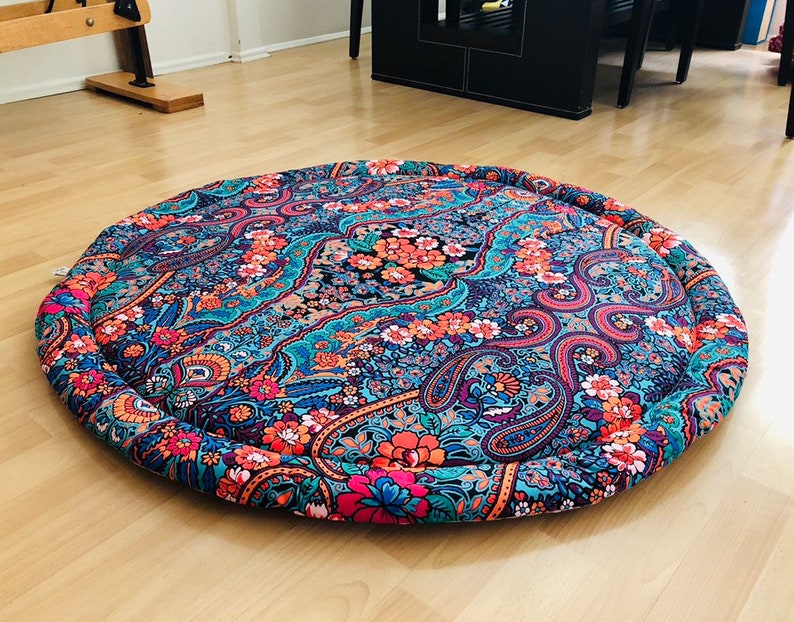 Beautiful Baby Play Mat Linen Terranean Rug Birth Image 0
