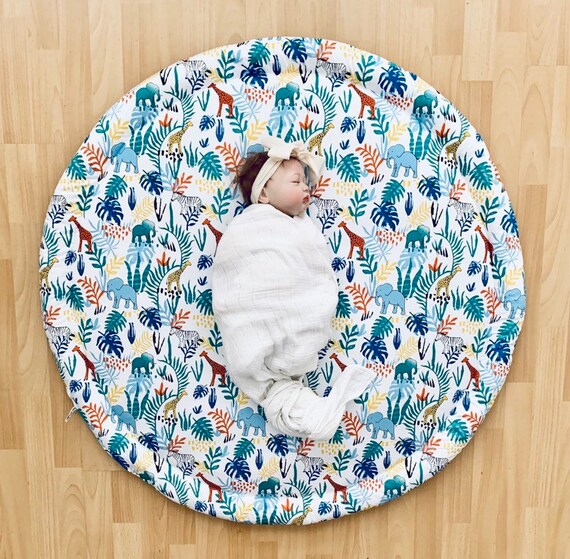 jungle theme baby play mat