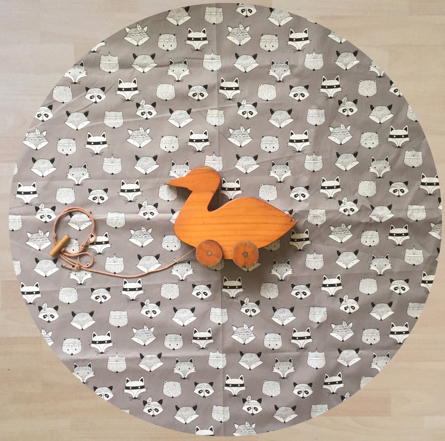 BABY PLAY MAT Woodlands Extra Padded Round Rug Tummy Time Play Etsy