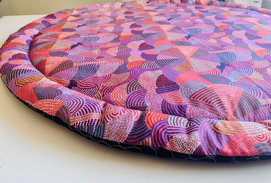 BUSH POTATO DREAMING Baby Play Mat, Dot Print, Kids Playmat, Round Play ...