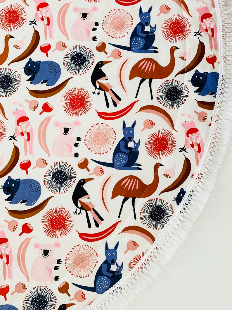 Australian Animals BABY PLAY MAT Padded Round Rug Tummy Etsy