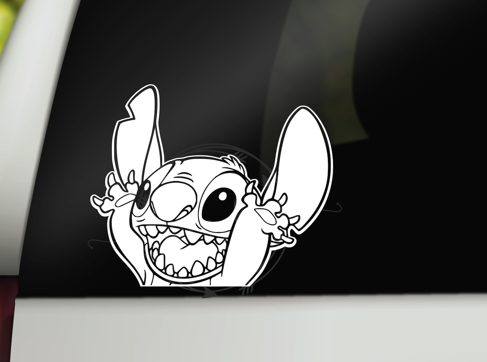 Waving Stitch Peeking Stitch Vinyl Decal Car Decal Cup Etsy