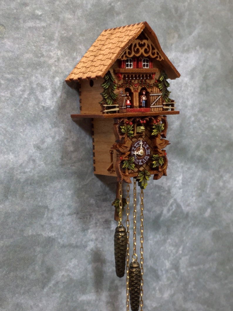 Miniature Cuckoo Clock double Etsy