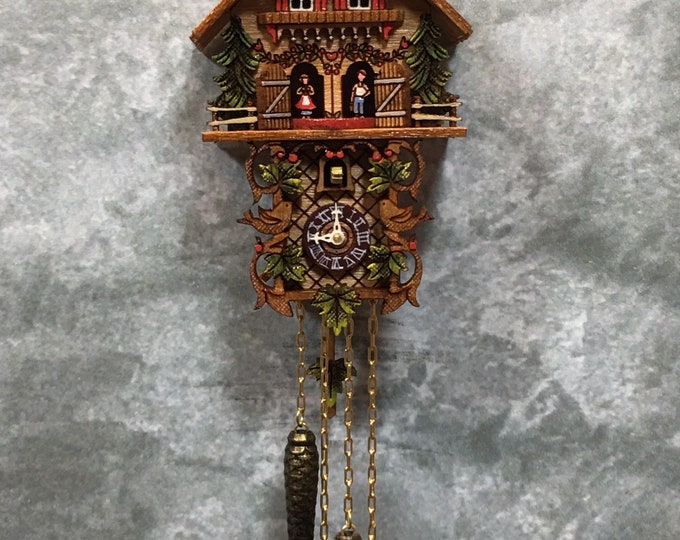 Miniature Cuckoo Clock double Etsy