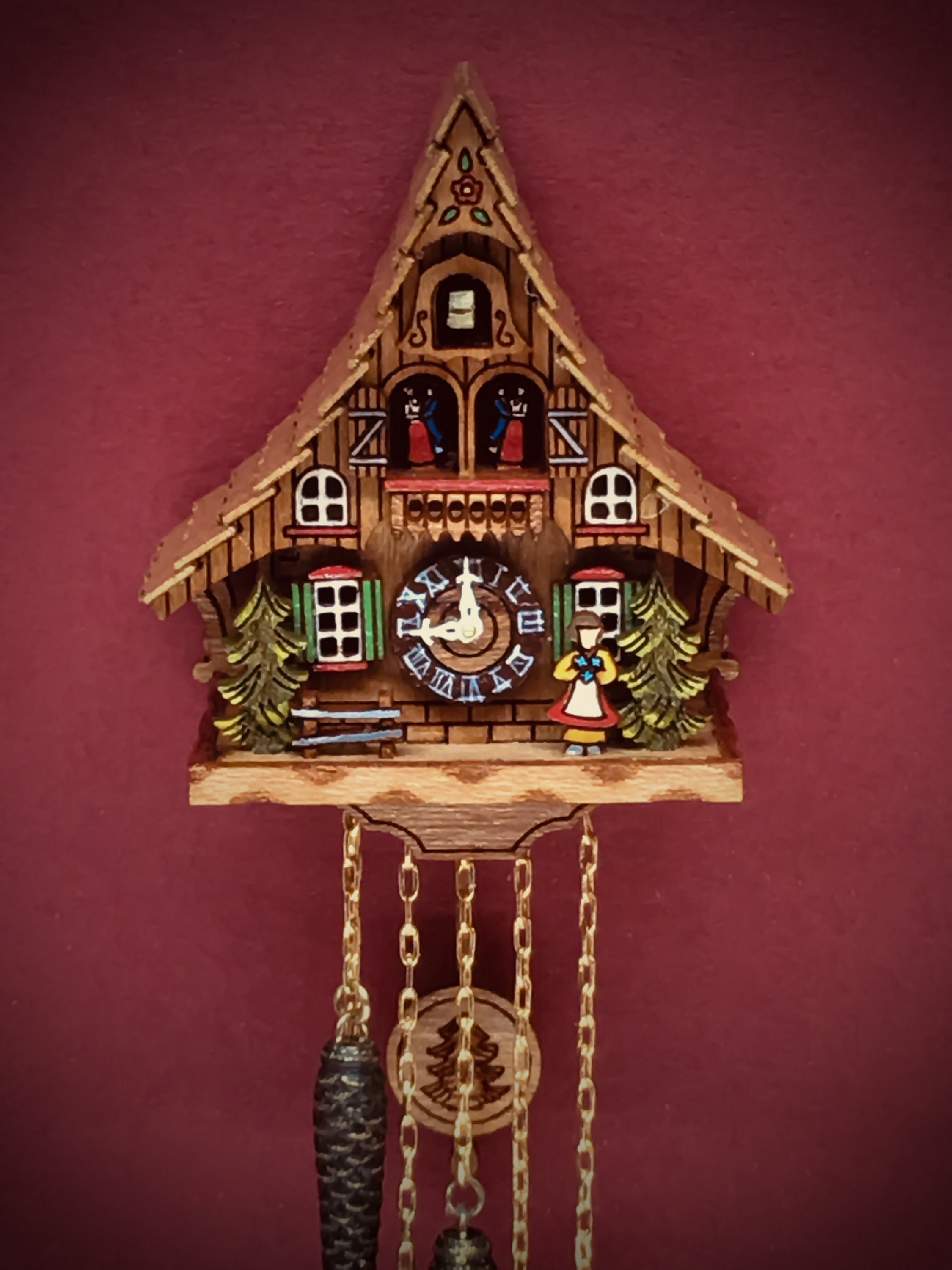 Miniature Cuckoo Clock Cottage Etsy