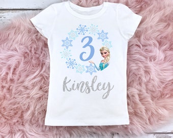 frozen 3rd birthday shirt