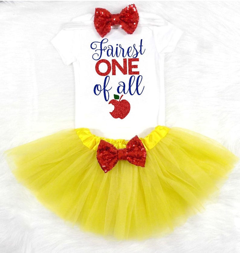 snow white first birthday outfit