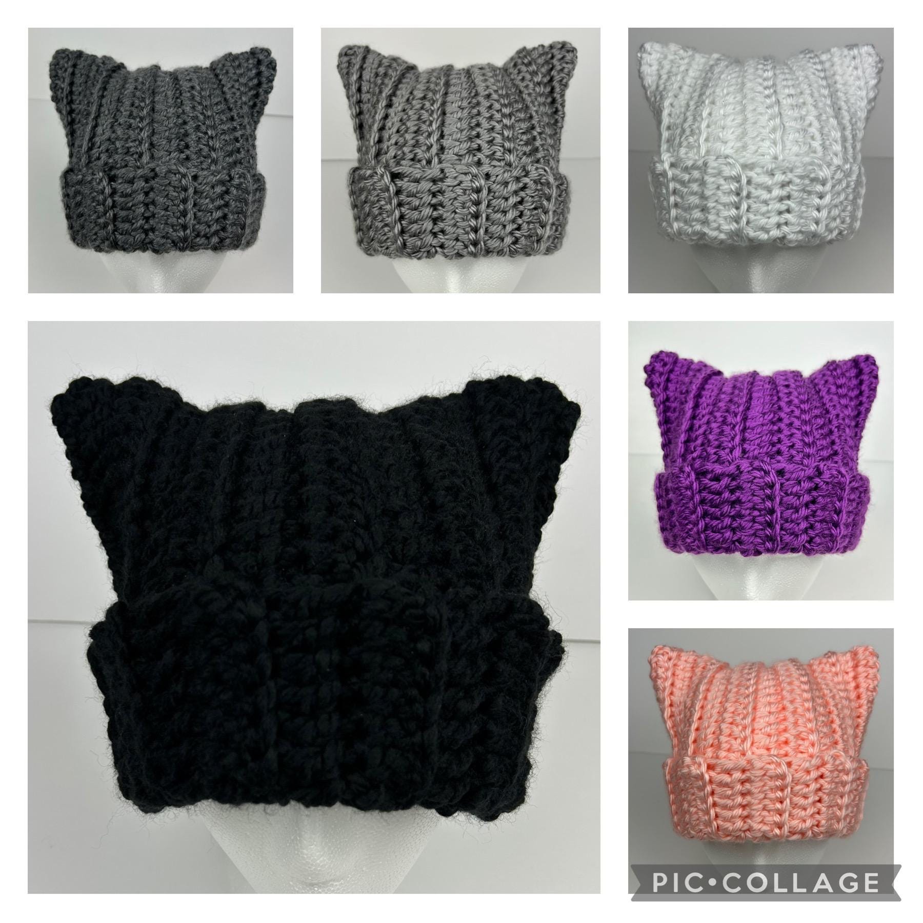Crochet Cat Ear Hat/beanie - Etsy