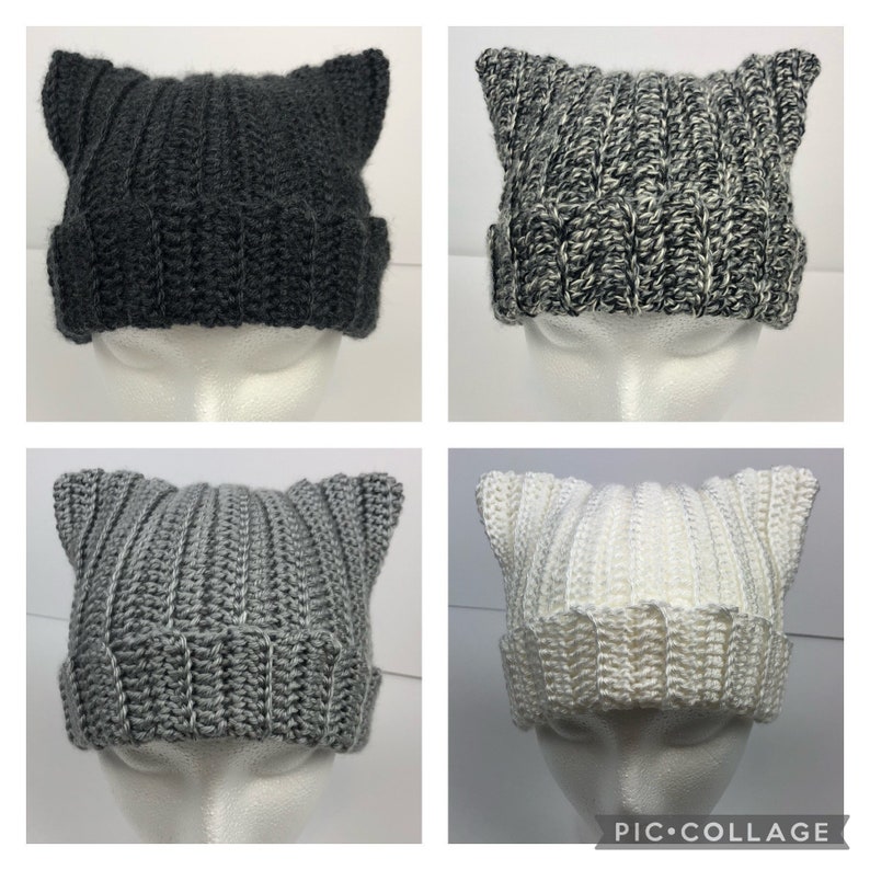 Crochet Cat Ear Hat/beanie Etsy