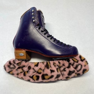 Fuzzy Leopard Skating Soakers