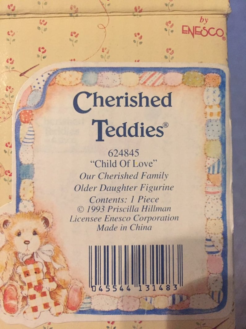 Cherished Teddies 624845 Child of Love DAUGHTER figurine EASTER
